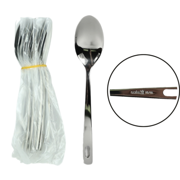 Sola cocktaillepel Capri zilverkleurig 15,3 cm