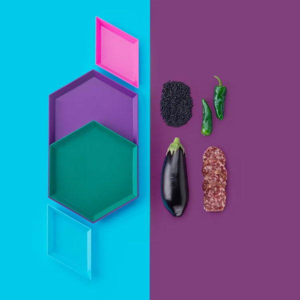 Tapas schalen Urban Oasis 37 cm set van 4