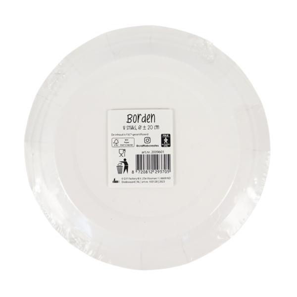 Wegwerp borden voorjaar papier 20 cm 8 stuks