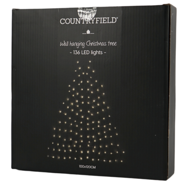 Countryfield wanddecoratie kerstboom Ziggy LED 120 cm