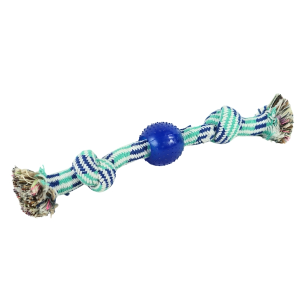 Hondenspeelgoed touw blauw 30 cm