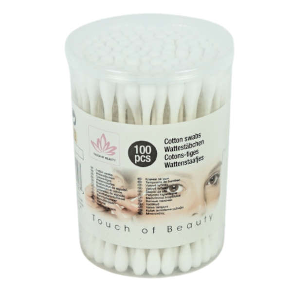 Touch of beauty wattenstaafjes 7,5 cm 100 stuks