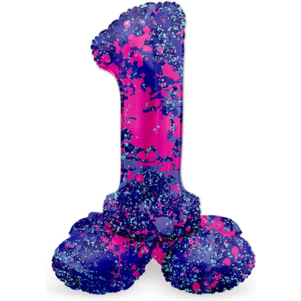 Folat folieballon staand 1 Paint splash 41 cm
