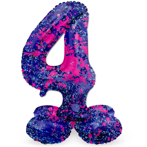 Folat folieballon staand 4 Paint splash 41 cm