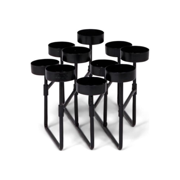 SENZA theelichthouder harmonica zwart 57 cm