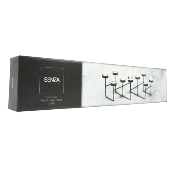 SENZA theelichthouder harmonica zwart 57 cm