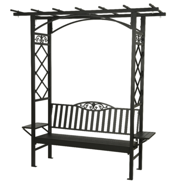 (R) Gartenbank Barolo Aluminium Schwarz 210 cm