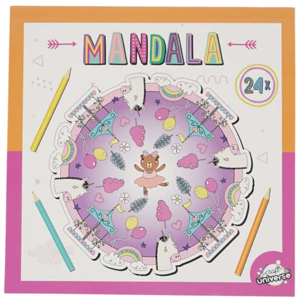 Kleurboek mandala 4 assorti