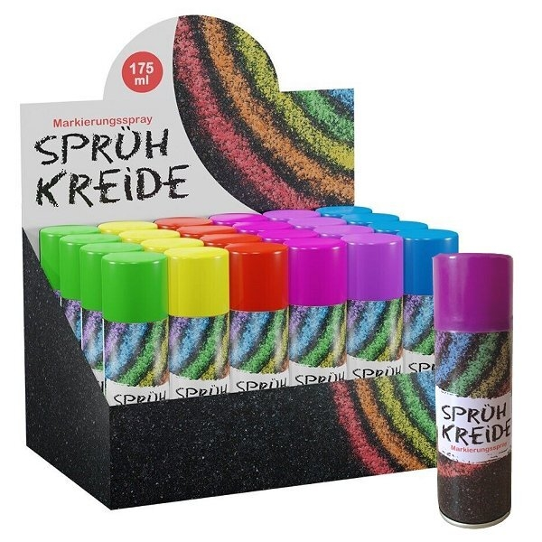 Spuitkrijt spray paars spuitbus 175 ml