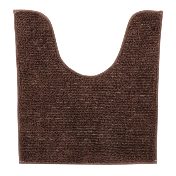 WC mat bruin polyester 45 x 50 cm