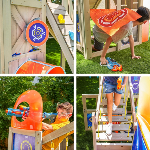 Speelhuisje KidKraft Nerf Command Base Battle Fort 445 cm
