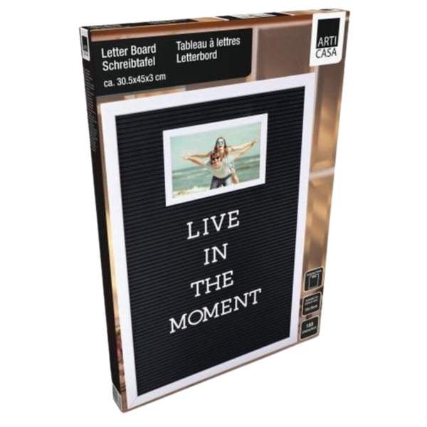 Letterbord met fotolijst 45 cm