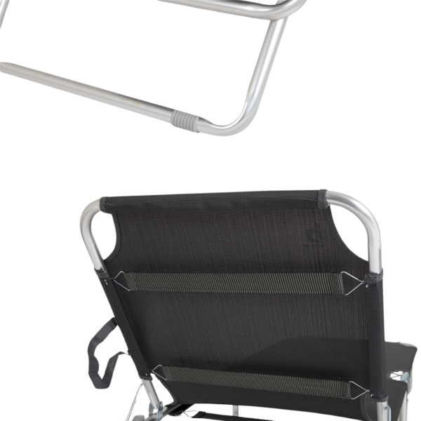 Bo-Camp ligbed Florence inklapbaar antraciet 189 cm