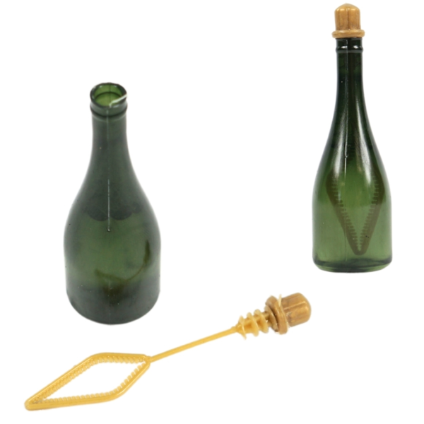 Seifenbläser Champagnerflasche 7,7 cm 4 Stück
