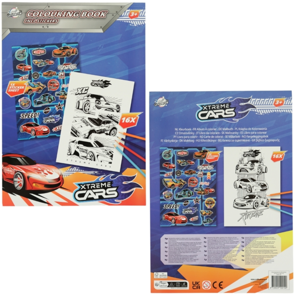 Licentie kleurboek A4 met stickers 4 assorti