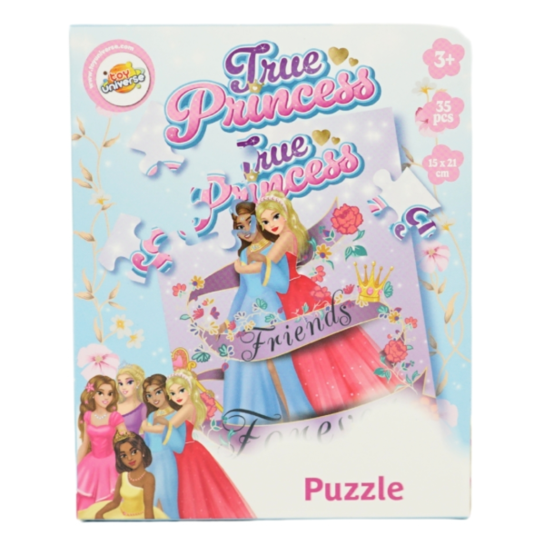 Puzzel 21 cm 35 stukjes 4 assorti
