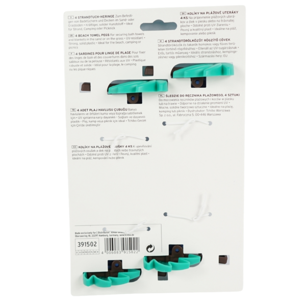 Tchibo Strandlaken Heringe 16 cm 4 Stück