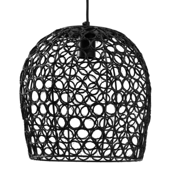 PTMD Hängeleuchte Rustin schwarz 30 cm