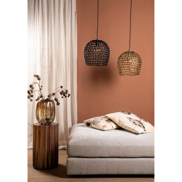 PTMD Hängeleuchte Rustin schwarz 30 cm