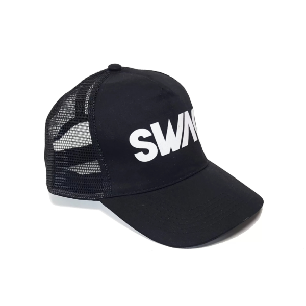 Trucker cap SWAG zwart 30 cm