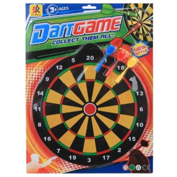 Dartbord magnetisch met 3 pijlen 25 cm