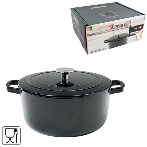 Brabantia braadpan gietijzer zwart 3,9 L