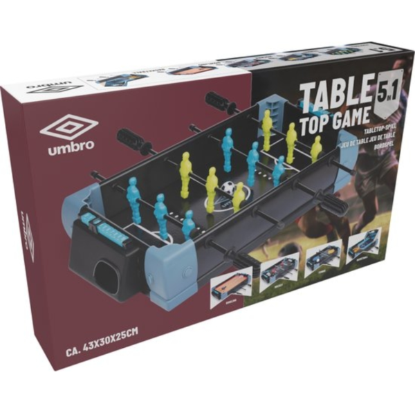 Umbro Tischfußball 5-in-1 Spiel 40 CM