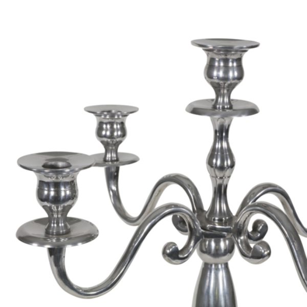 Kandelaar Classic aluminium zilverkleurig 144 cm