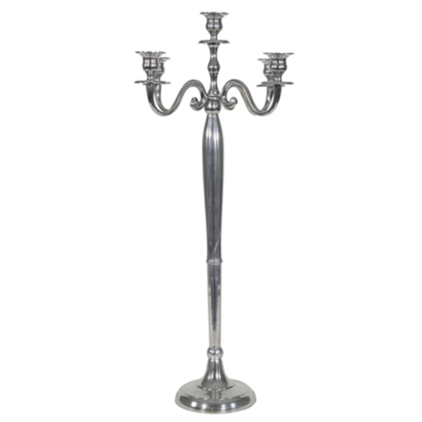 Kandelaar Classic aluminium zilverkleurig 144 cm
