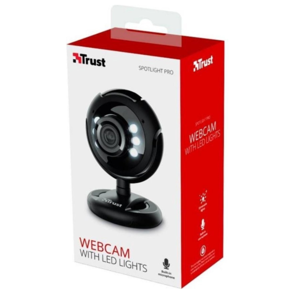 Trust webcam Spotlight Pro zwart 7 cm