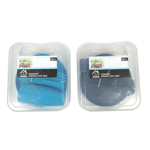 Villa Volance picknickset 26 delig 26 cm assorti