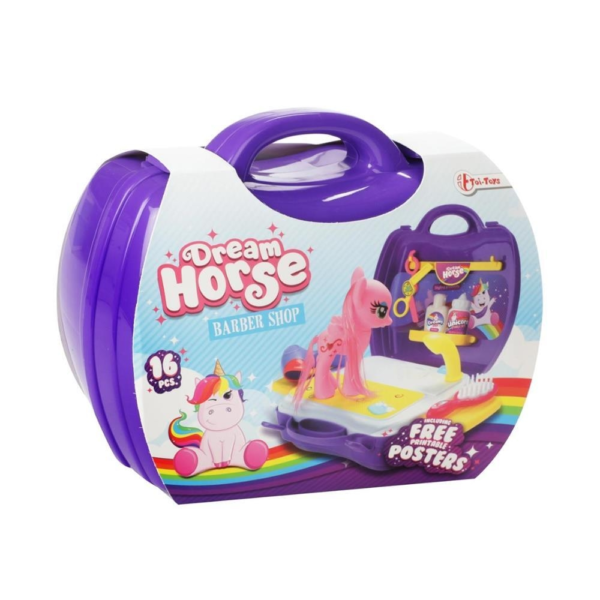 68803A Toi-Toys Dream Horse Friseur im Koffer 24 cm