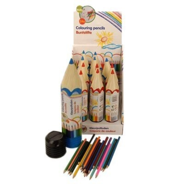 Potlood met 24 kleurpotloden