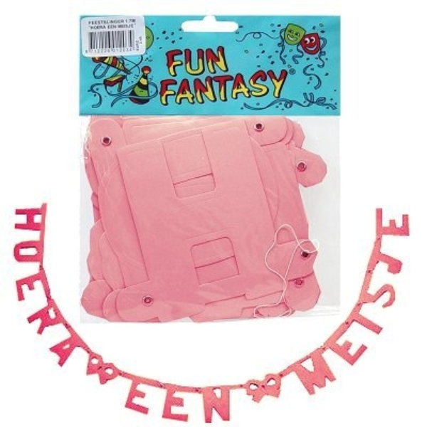 Letterslinger geboorte hoera een meisje 170 cm