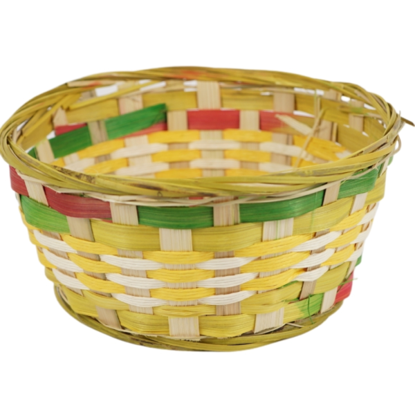 Mand bamboe 20 cm 3 assorti