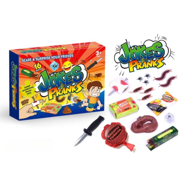 Jokes & Pranks speelset 16-delig