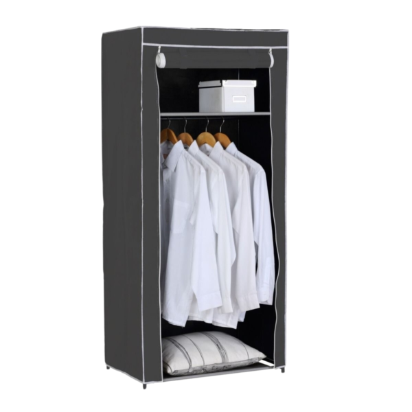 Kledingkast opvouwbaar antraciet 160 cm