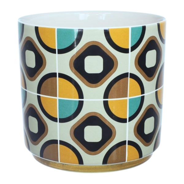 Bloempot Retro mintgroen 13 cm