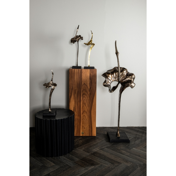 PTMD beeld Yobie zwaan aluminium 60 cm