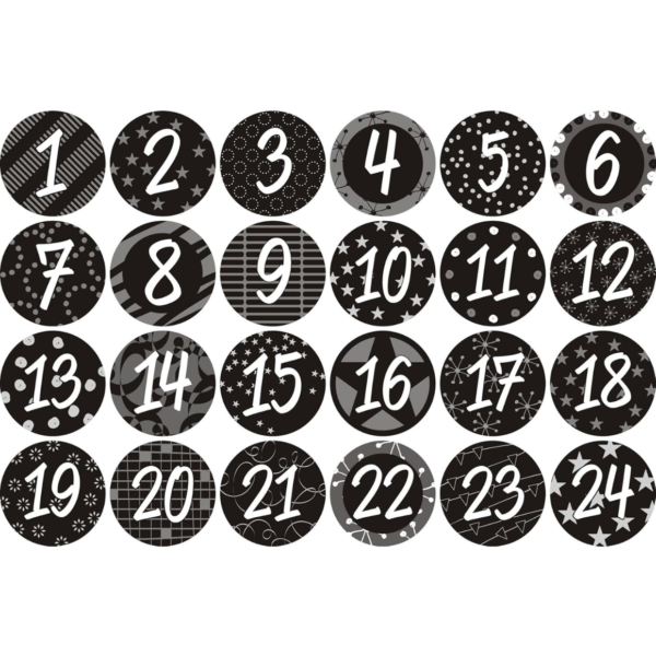 Adventskalender cadeauset DIY zwart 26 cm