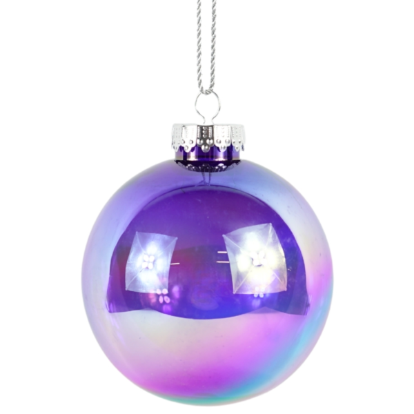 Wilko kerstbal iriserend effect 10 cm 6 stuks