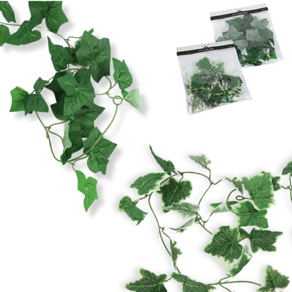 Künstliche Efeugirlande 180 cm sortiert
