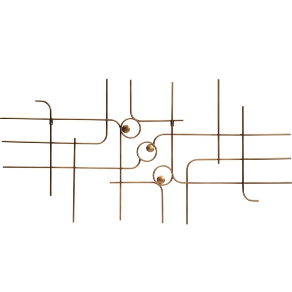 BePureHome wanddecoratie messingkleurig 139,5 cm