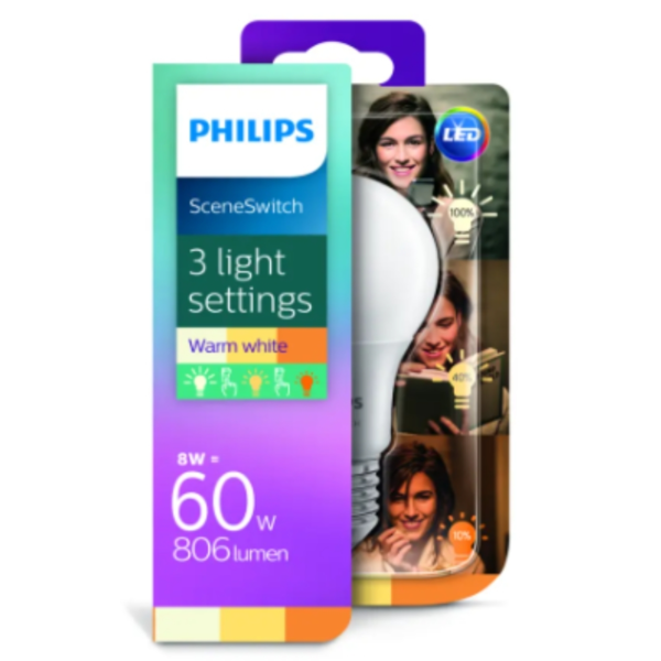 Philips LED lamp E27 60W