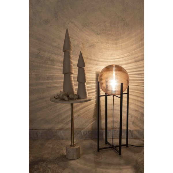 PTMD vloerlamp Korrin bruin 85 cm