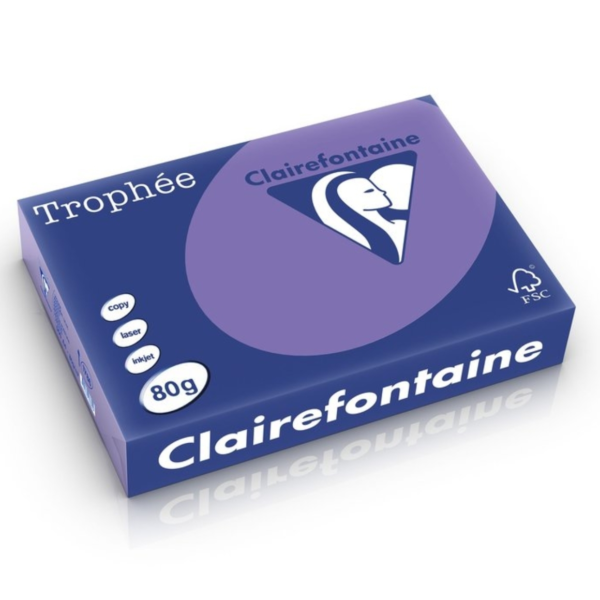 Clairefontaine Trophee papier A4 gekleurd paars 500 vel