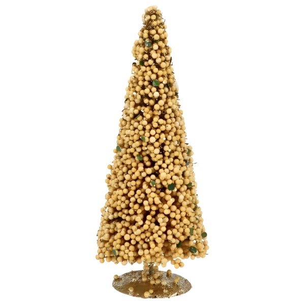 Kerstboom Sparkle Berry zand/goudkleurig 50 cm