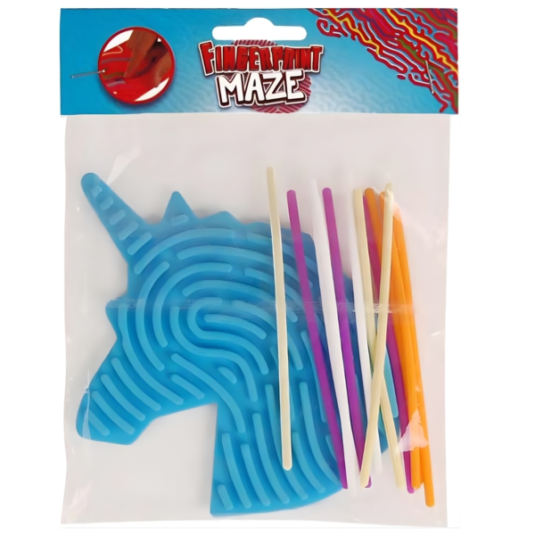Fingerprint maze vingerafdruk doolhof 18 cm 4 assorti