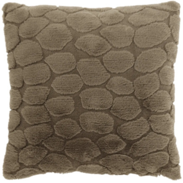 Unique Living kussen Daaf taupe 45 x 45 cm