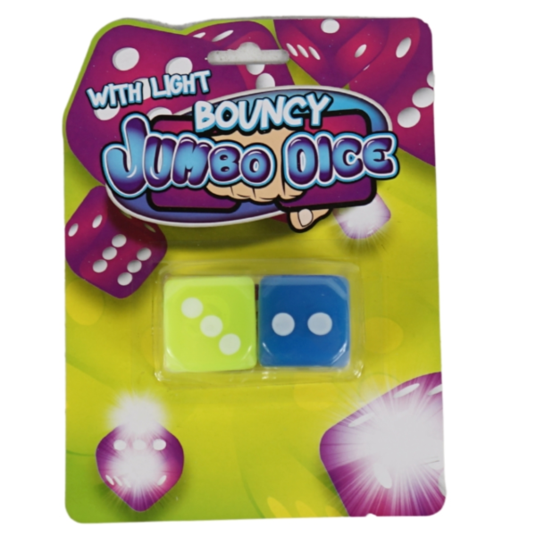 Jumbo wuerfel 3,5 cm 3 sortiert set mit 2